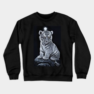 White Tiger Cub Crewneck Sweatshirt